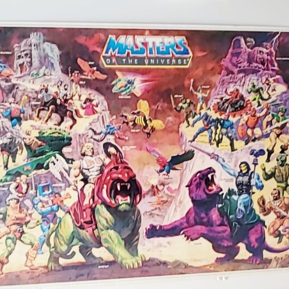 Vintage Mattel Masters Of The Universe Original 1984 Poster Filmation Rolled